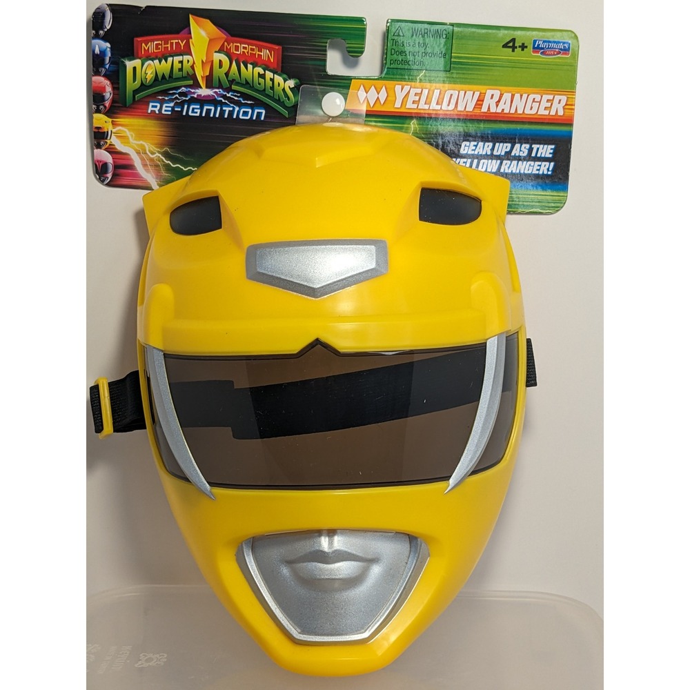 New Mighty Morphin Power Rangers Re-Ignition Yellow Ranger Mask Playmates 68763